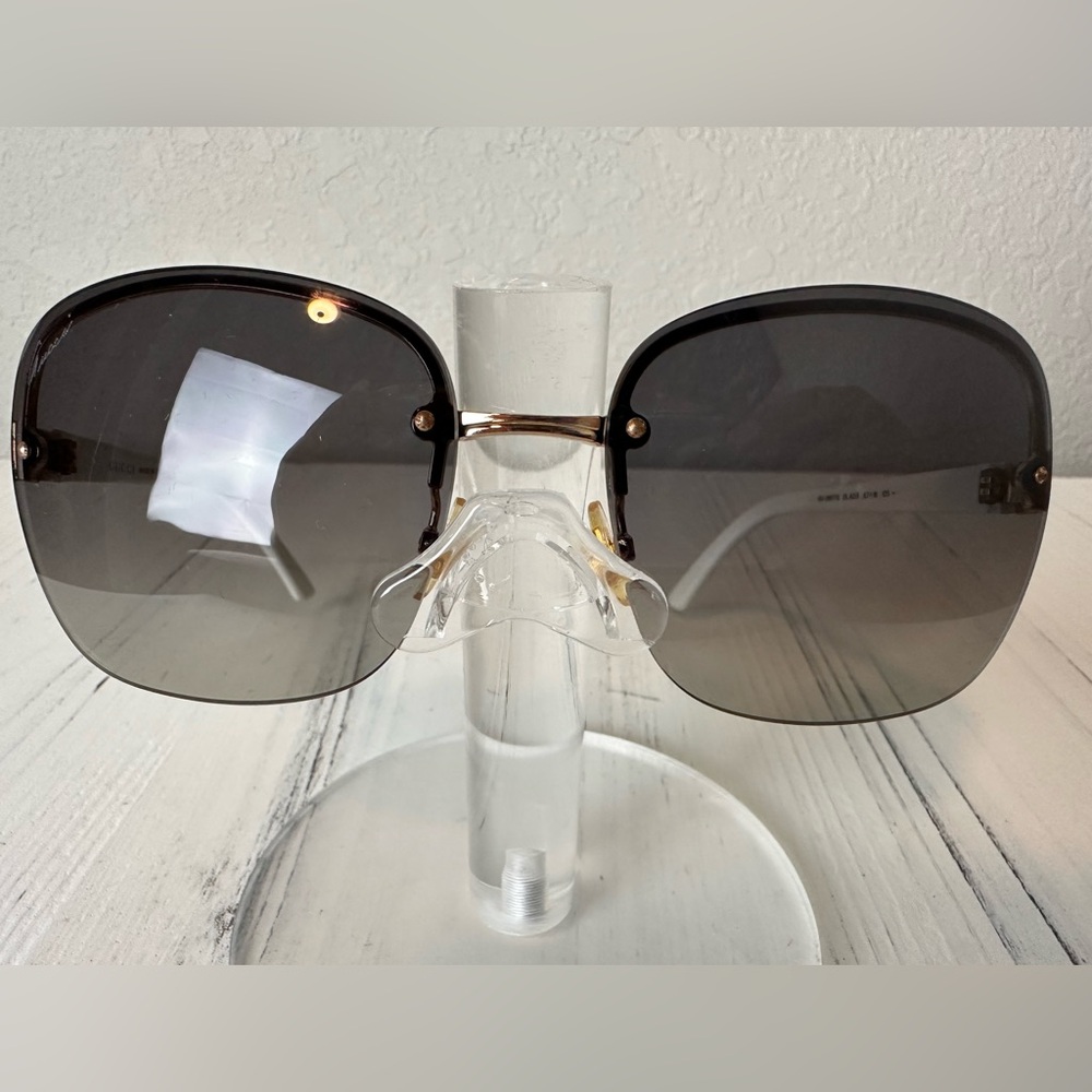 Gucci Rhinestone Sherry Line Rimless Sunglasses - Picture 10 of 10